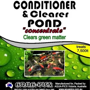 conditioner & clearer (pond strength – clears green matter)